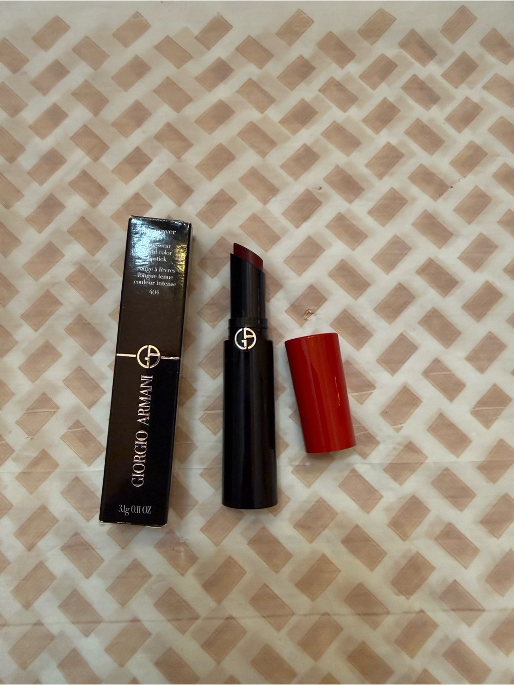 Giorgio Armani Lipstick in Rich Wine Red